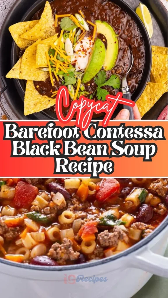 Barefoot Contessa Black Bean Soup