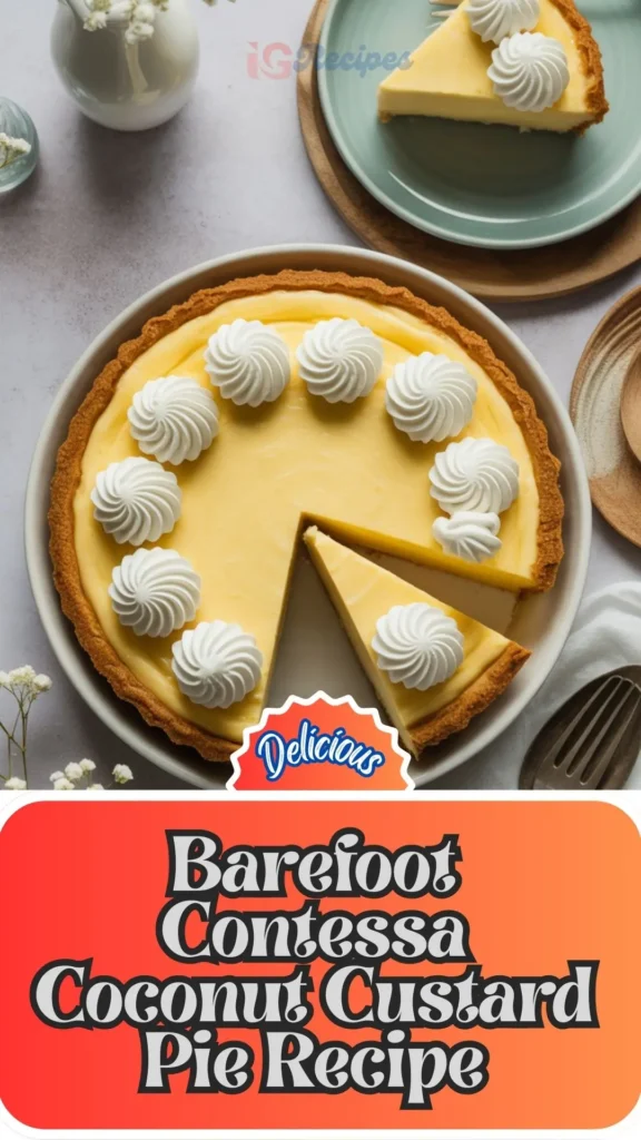 Barefoot Contessa Coconut Custard Pie
