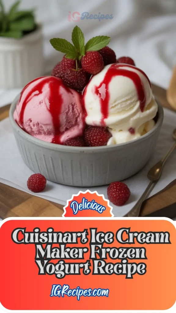 Cuisinart Ice Cream Maker Frozen Yogurt