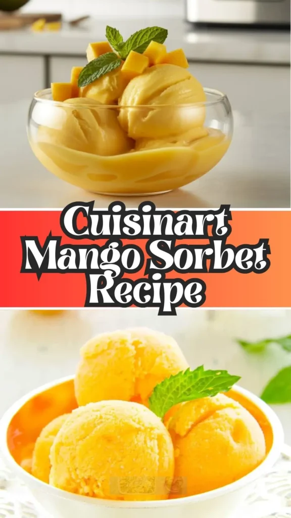 Cuisinart Mango Sorbet
