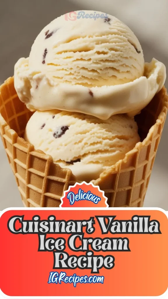 Cuisinart Vanilla Ice Cream