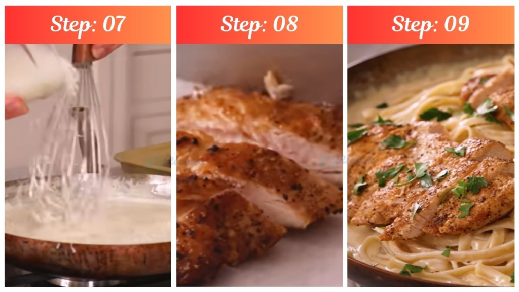 Recipe for Fried Chicken Alfredo