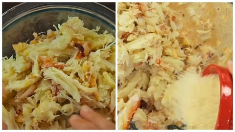 Adding Crab and Mixing Ingredients