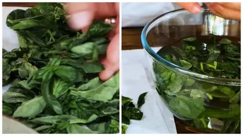 Prepare the Fresh Basil
