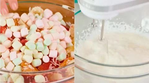 Add the Marshmallows & Whip the Cream Base