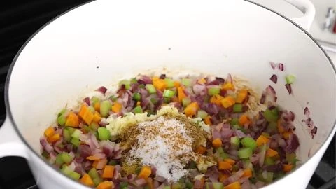 Adding Garlic and Spices