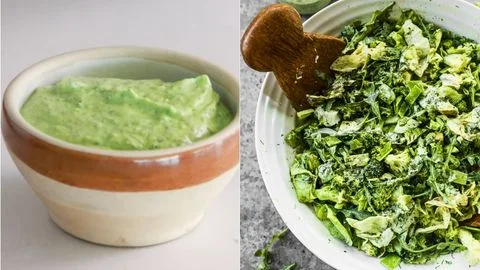 Assemble and Serve the Green Goddess Salad