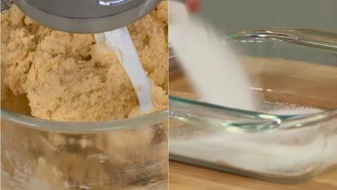 Combine Wet and Dry Mixtures & Prepare Cinnamon-Sugar Coating