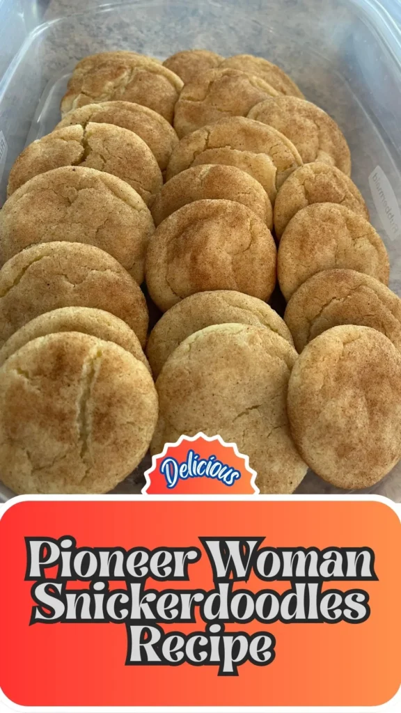Homemade Pioneer Woman Snickerdoodles