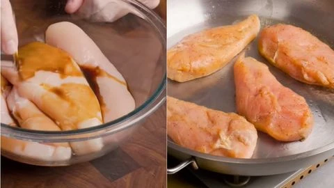 Marinate the Chicken & Sear the Chicken