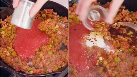 Mix in the Sauces and Seasonings