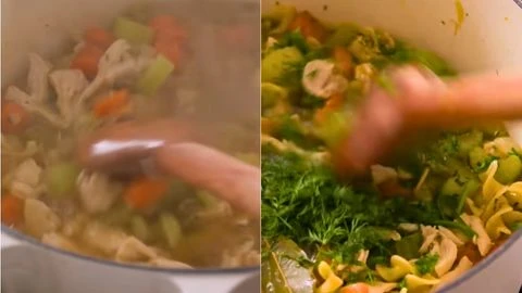 Season and Brighten & Cook the Noodles