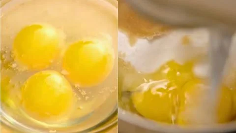 Beat the Eggs and Sugar & Combine the Dry Ingredients