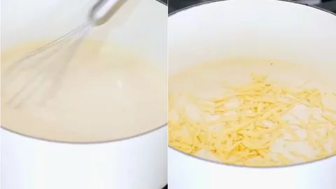 Build the Creamy Sauce & Add the Cheese