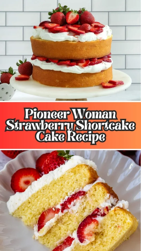 How to make Pioneer Woman Strawberry Shortcake Cake