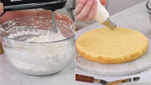 Making the Stabilized Whipped Cream Frosting