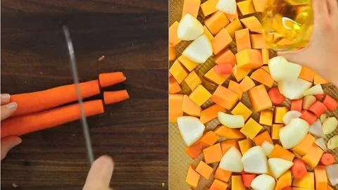 Prep the Supporting Vegetables & Season and Roast