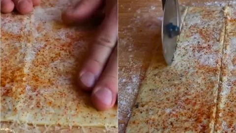 Press the Cheese & Cut the Strips