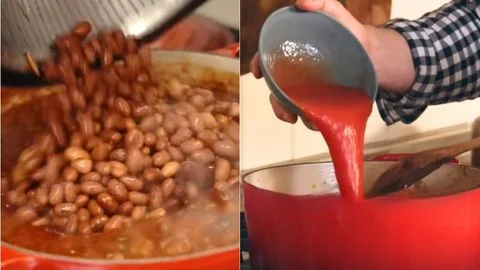 Add the Beans and Tomato Sauce