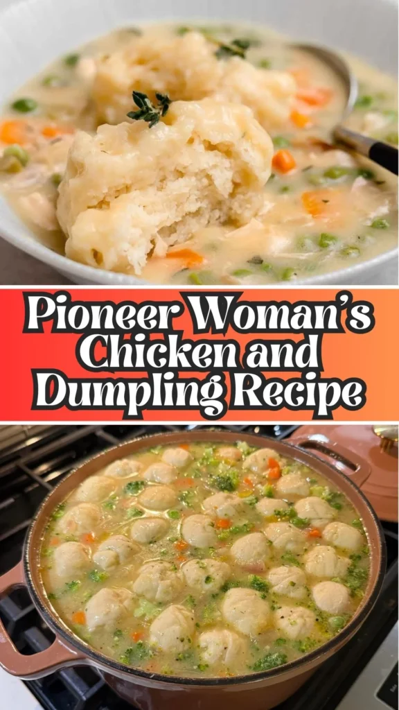Copycat Pioneer Woman's Chicken and Dumpling Recipe