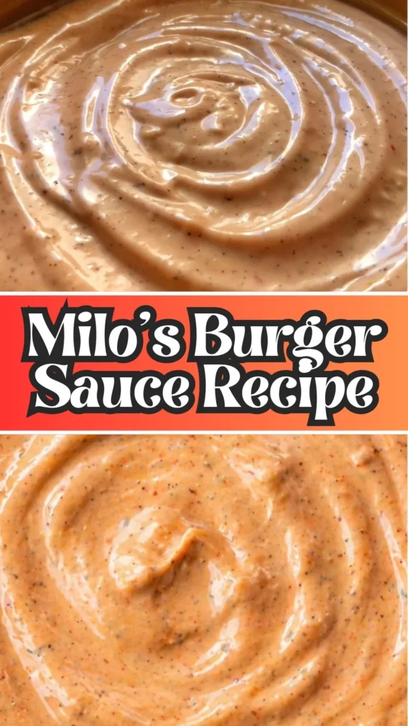 How to make Milo’s Burger Sauce