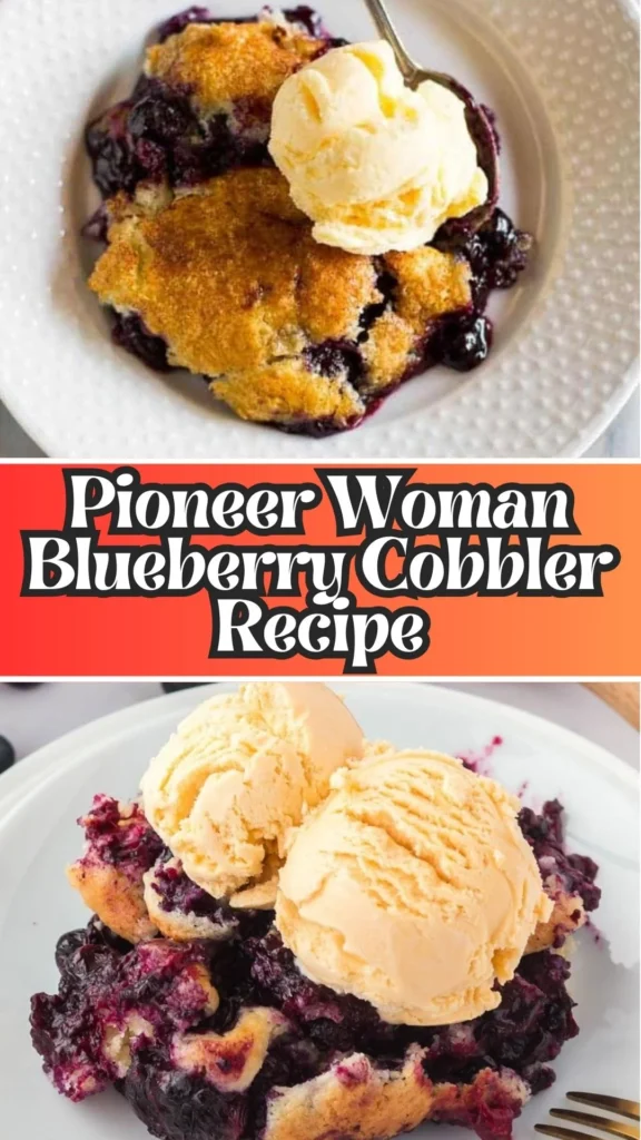 How to make Pioneer Woman Blueberry Cobbler