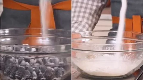 Prepare the Blueberry Mixture & Make the Cobbler Batter