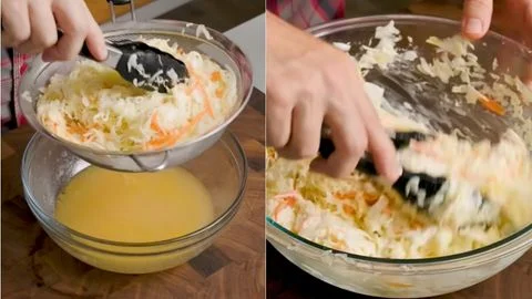 Add mayonnaise and dress