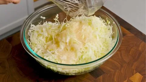 Combine cabbage and brine