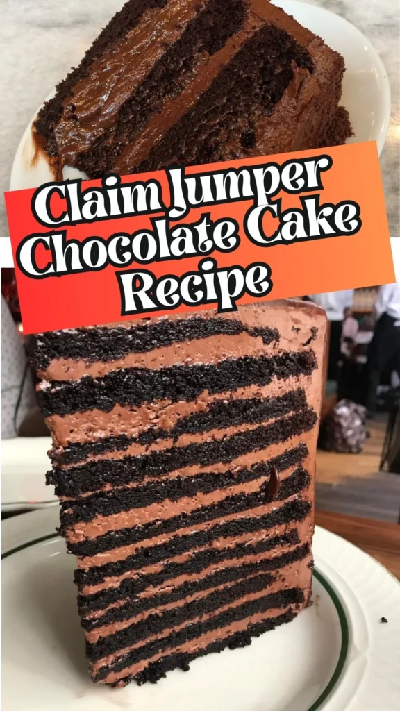 Copyact Claim Jumper Chocolate Cake Recipe