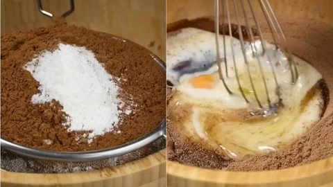 Mix the Dry Ingredients & Add the Wet Ingredients