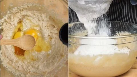 Add the Wet Ingredients & Add the Dry Ingredients