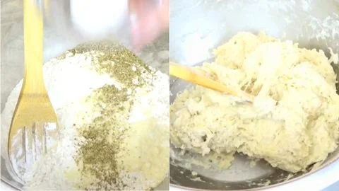 Combine the Dry Ingredients & Form the Dough
