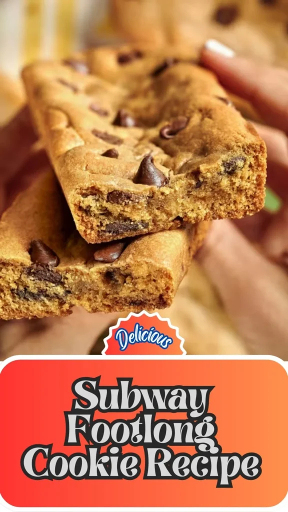 Copycat Subway Footlong Cookie Recipe