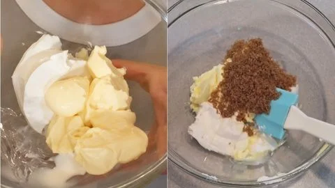 Cream Together the Butter and Cream Cheese then Add the Sugar
