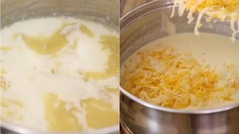 Create the Creamy Sauce & Add the Cheese