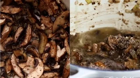 Deglaze with balsamic vinegar & Create the Soup Base