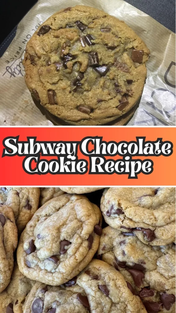 Homemade Subway Chocolate Cookie
