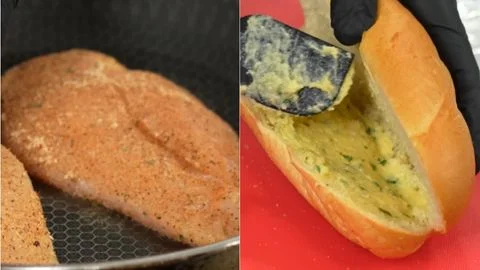 Sear and Bake the Chicken & Prepare and Toast the Bread
