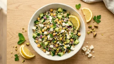 Chickpea Cucumber Feta Salad Recipe