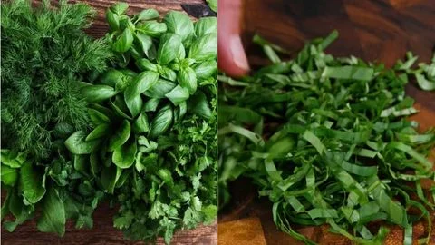 Chop the Fresh Parsley