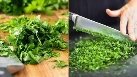 Chop the Fresh Parsley