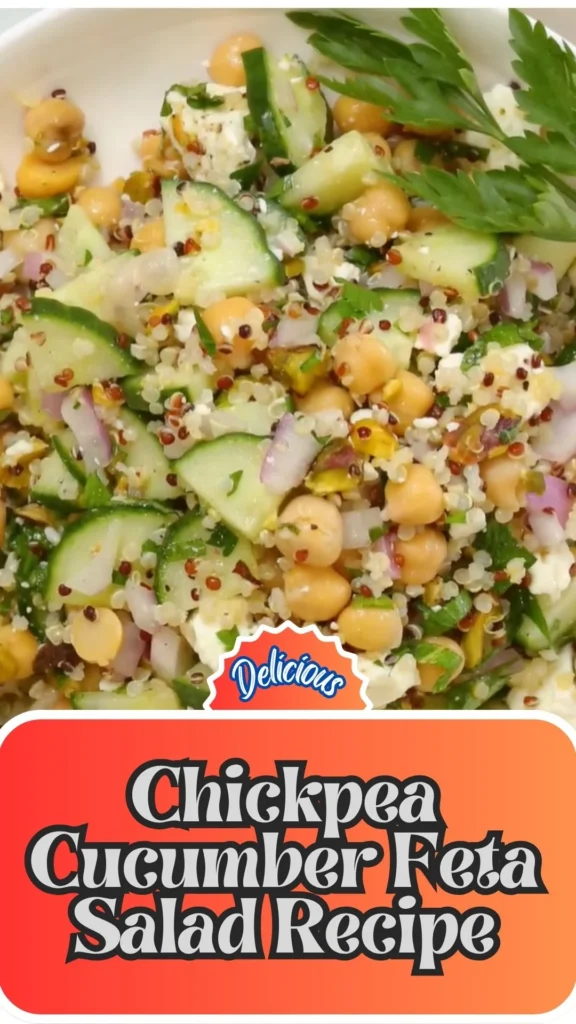 Copycat Chickpea Cucumber Feta Salad Recipe
