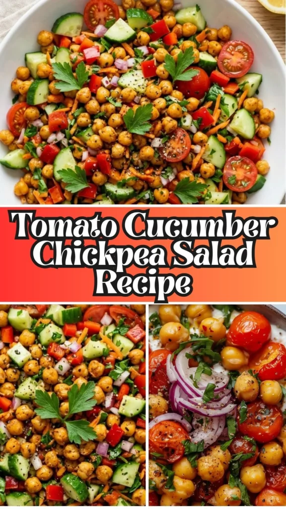 Copycat Tomato Cucumber Chickpea Salad Recipe