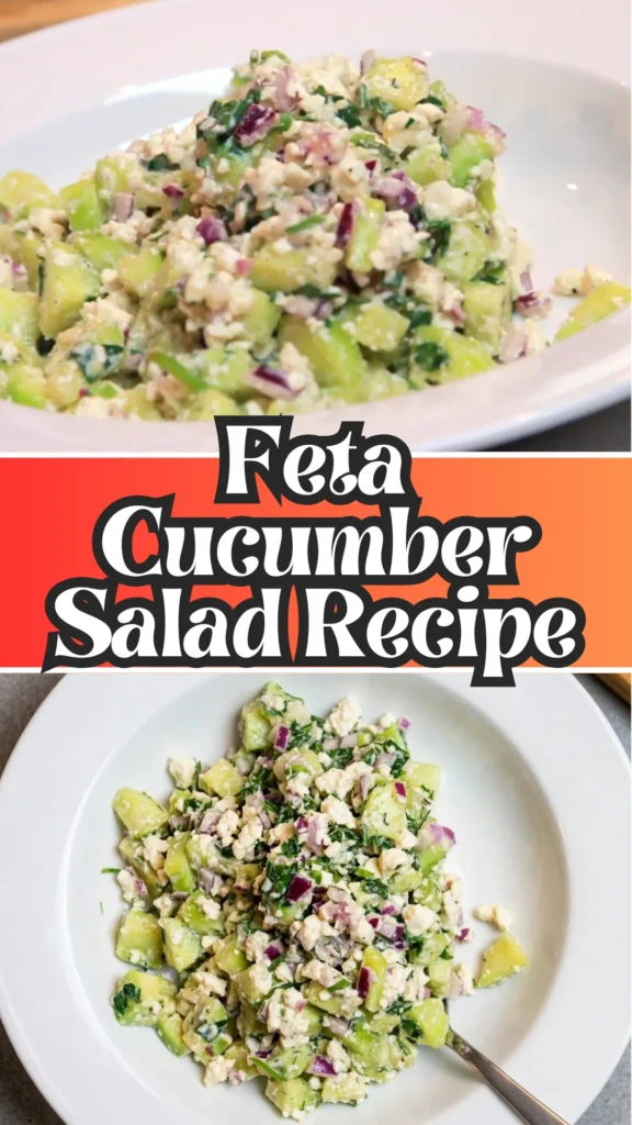 Homemade Feta Cucumber Salad