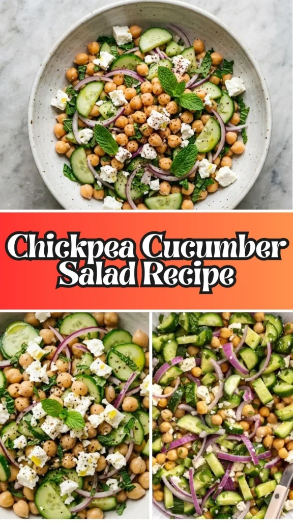 How to make Chickpea Cucumber Salad