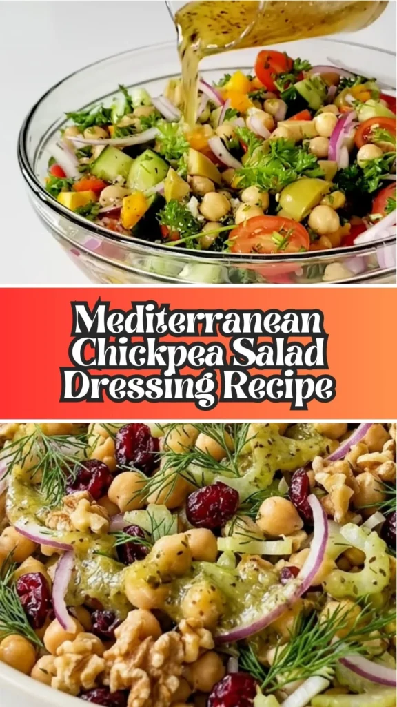 How to make Mediterranean Chickpea Salad Dressing