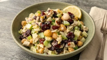 Mediterranean Cranberry Walnut Chickpea Salad Recipe