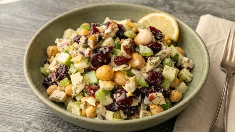 Mediterranean Cranberry Walnut Chickpea Salad Recipe