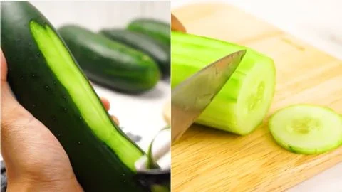 Peel the Cucumbers & Slice the Cucumbers
